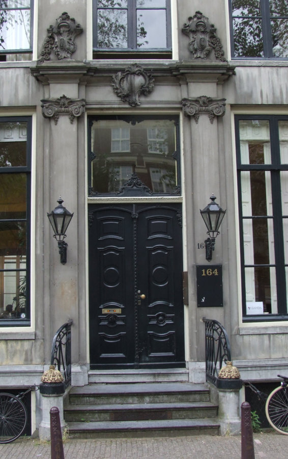 Herengracht 164, deur met stoep