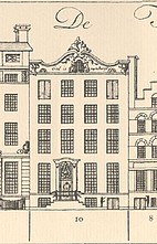 Herengracht 10, tekening Caspar Philips