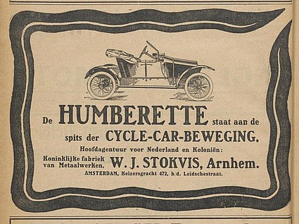 Keizersgracht 472 reclame 1913