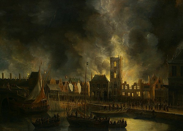 Dam 14 1652 brand stadhuis Beerstraaten MA