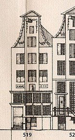 Herengracht 519, Tekening Caspar Philips