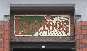 Herengracht 261, tegeltableau met de tekst "Kantoor"