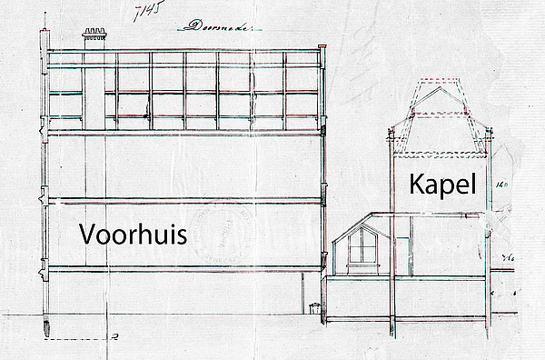 Keizersgracht 129-131 bouwtek 1879 kapel SAA