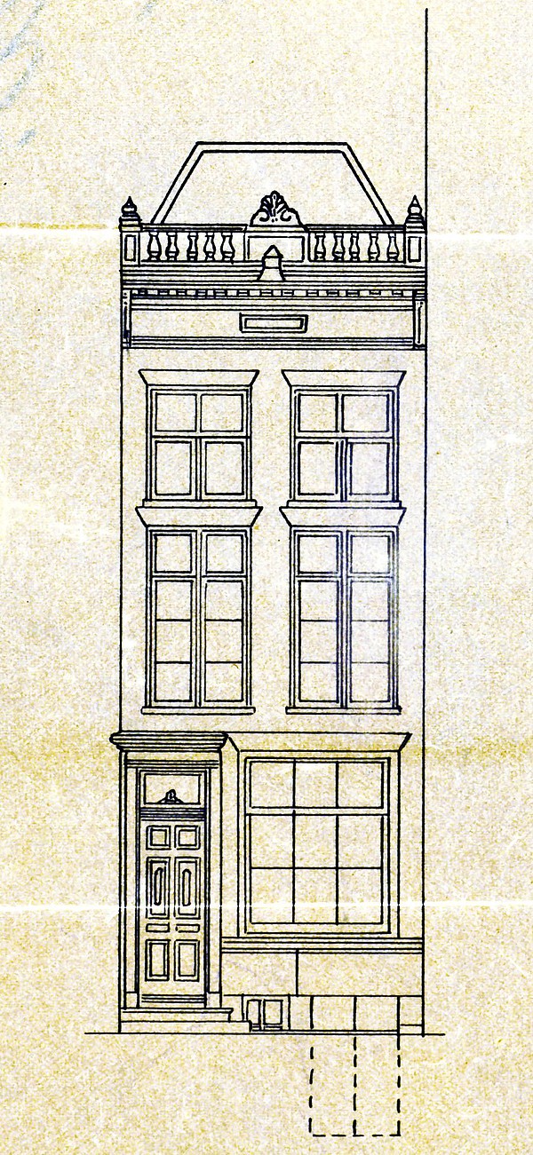 Herengracht 074 oorspronkelijke huis 1902