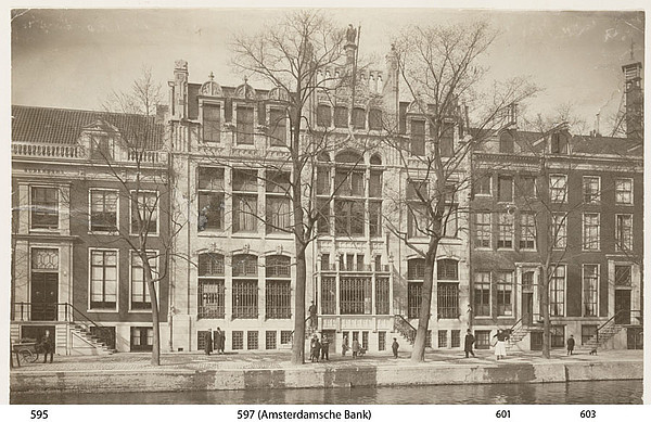 Herengracht 597 Kantoor bank num SAA