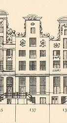 Herengracht 137, tekening Caspar Philips
