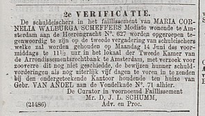 Herengracht 627 1880 faillissement oproeping Algemeen Handelsblad 01-06-1880