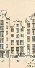 Herengracht 159, tekening Caspar Philips