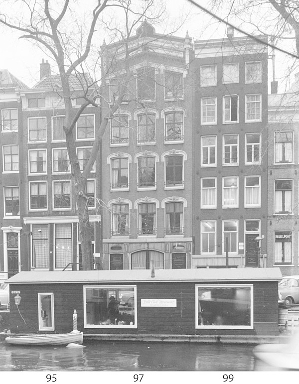 Herengracht 95-97-99 Voorgevel 1963 RCE