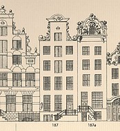 Keizersgracht 187-187a, Tekening Philips Caspar