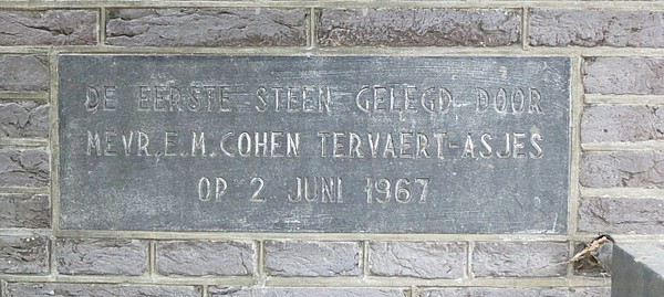 Keizersgracht 277, eerste steen gelegd op 2 juni 1967