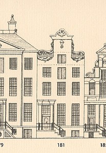 Herengracht 181, tekening Caspar Philips