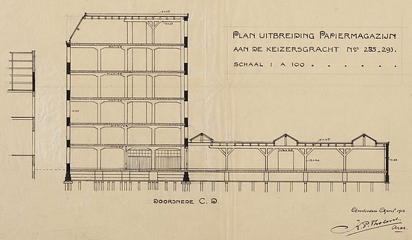 Keizersgracht 289 -291 schets tek 1912-1913 422 SAA 17