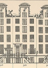 Herengracht 506, tekening Caspar Philips