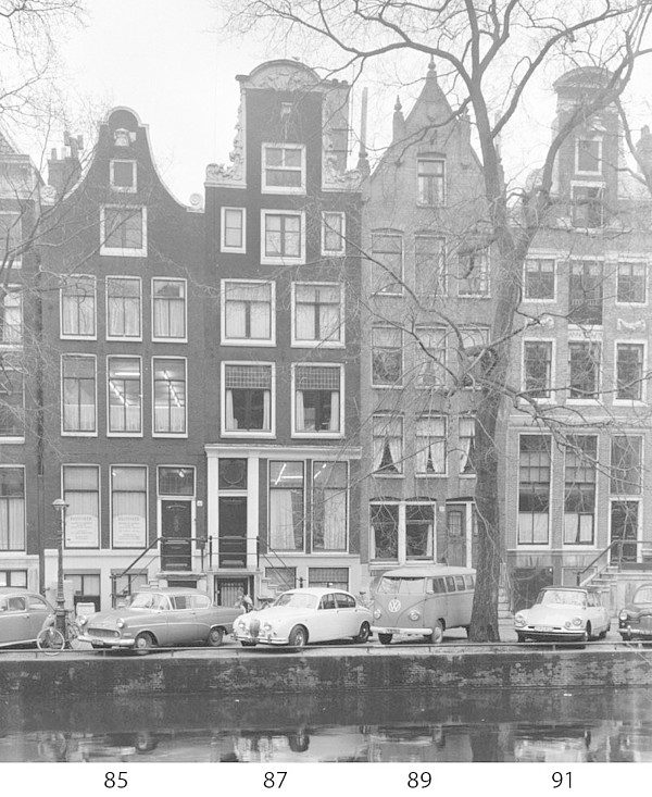 Herengracht 085-91 voorgevel 1963 RCE