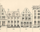 Herengracht 205 - 207, tekening Caspar Philips
