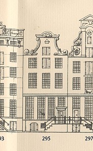 Herengracht 295,  tekening Caspar Philips