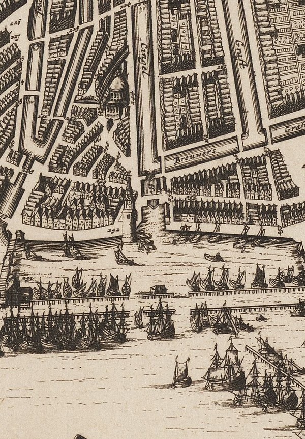 Poort 2 1671 Frederik de Wit Exactissima Amstelodami Veteris Et Novissimi Delineatio SAA