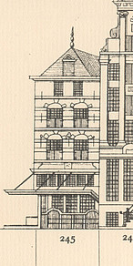 Herengracht 245, tekening Caspar Philips
