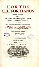 Herengracht 472  Linnaeus Hortus Cliffortianus voorpagina
