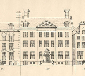 Herengracht 127, 1015 BG, tekening Caspar Philips