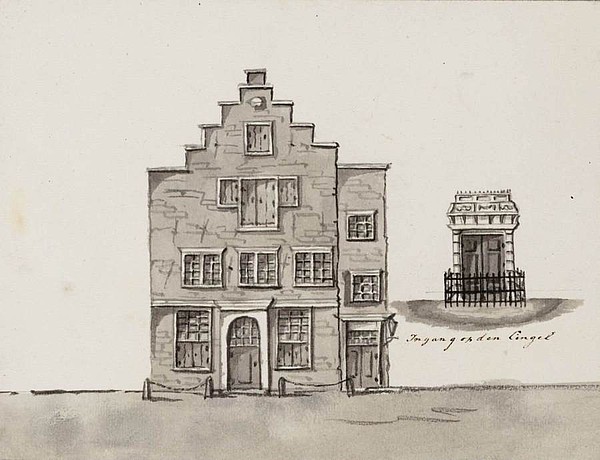 Herengracht 141 ingang Torenkerk 1830 SAA
