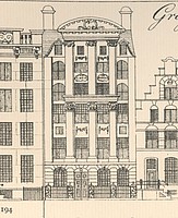 Herengracht 192, tekening Caspar Philips