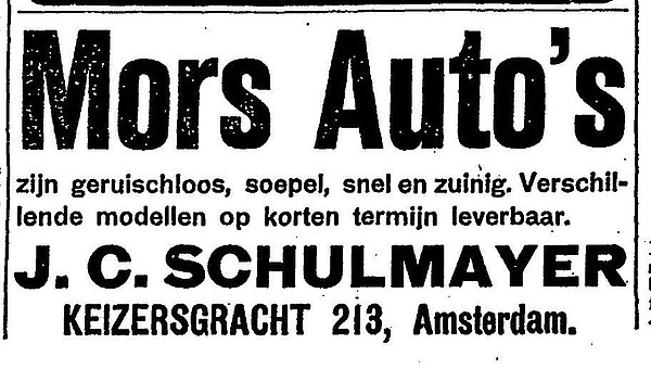 Keizersgracht 213 1913 Mors verkoop Het Centrum 06-10-1913