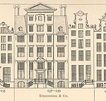 Herengracht 237-239, tekening Caspar Philips
