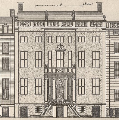 Herengracht 446, tekening Cornelis Danckerts