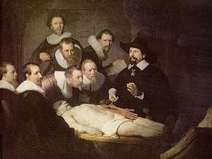 Anatomische les van Dr Nicolaes Tulp, door Rembrandt van Rijn