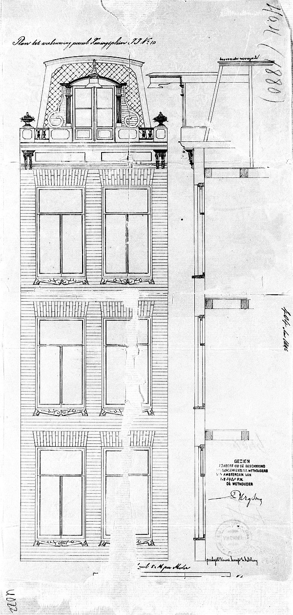 Koningsplein 10 bouwtekening 1 1880 SAA