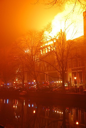 Herengracht 132, brand 1 januari 2008