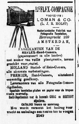 Herengracht 259 Reflex Soerabaijasch handelsblad 14-12-1895