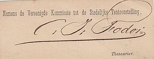Handtekening Carel Fodor
