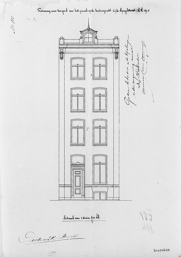 Keizersgracht 588 tekening-1866 SAA