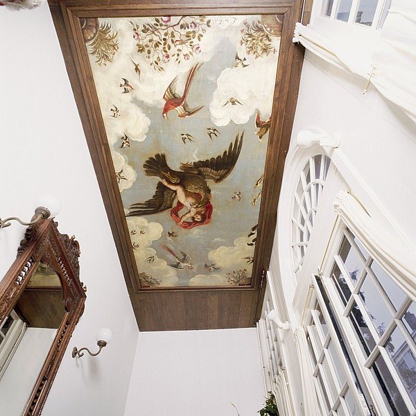 Keizersgracht 160, Tuinhuis met beschilderd plafond