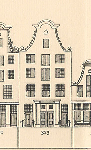 Herengracht 323, Tekening Caspar Philips