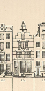 Herengracht 224, tekening Caspar Philips