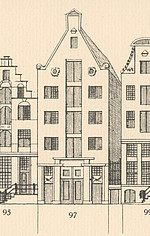 Herengracht 97 tekening Caspar Philips