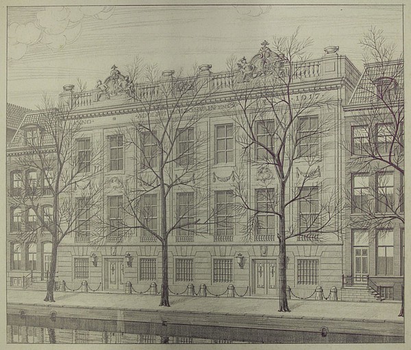 Herengracht 406-414Schetsontwerp uit 1916 van de Gebr. van Gendt