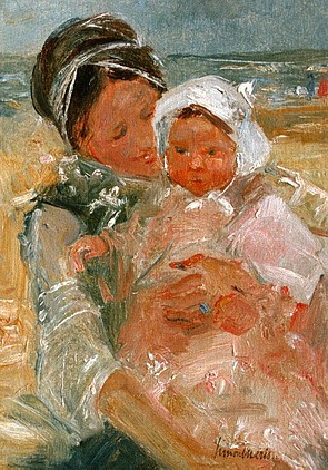 Moeder met baby, Simon Maris