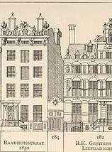 Herengracht 184, tekening Caspar Philips