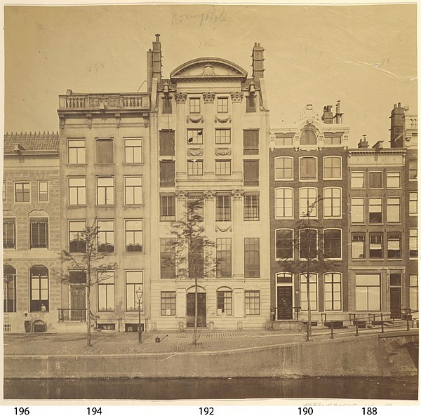 Herengracht 196 -188  1875 P Oosterhuis