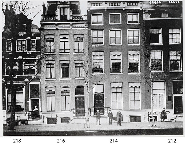 Herengracht 212-218 rond 1916