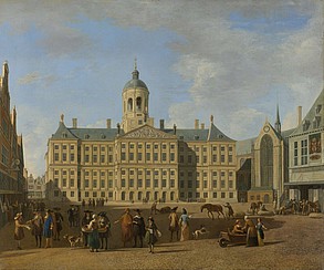 Het stadhuis op de Dam te Amsterdam uit 1693