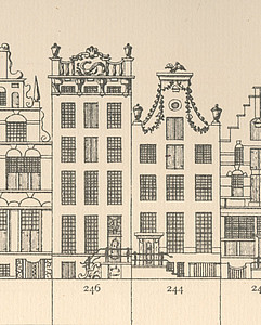 Herengracht 244 - 246, Tekening Caspar Philips