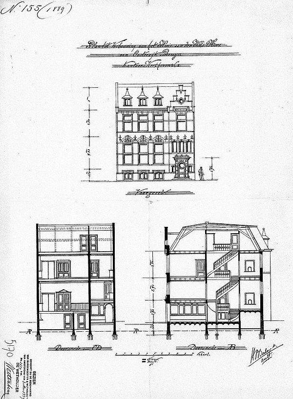 Herengracht 115 bouwtekening 1889 1 SAA