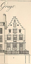 Herengracht 2 tekening Caspar Philips