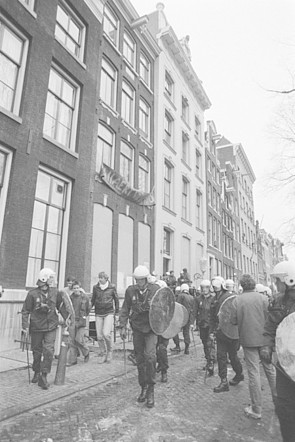 Herengracht 50 ontruiming 1983 Anefo